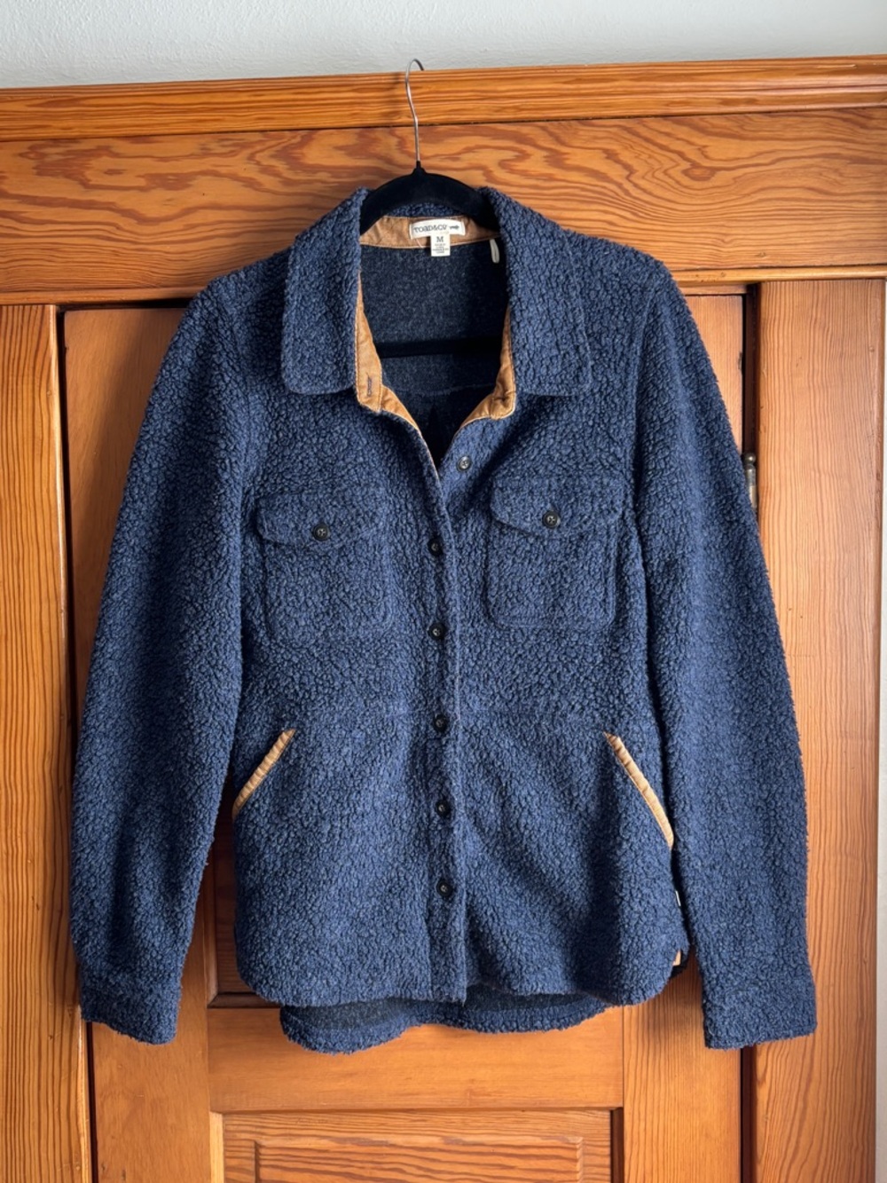 Toad & Co Wool Blend Shacket in Blue Size Medium